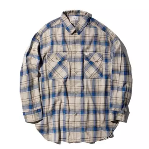 우먼스 2PK 루즈핏 셔츠 블루