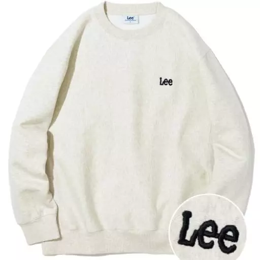 리버스위브 기모 스몰 트위치 로고 맨투맨 오트밀