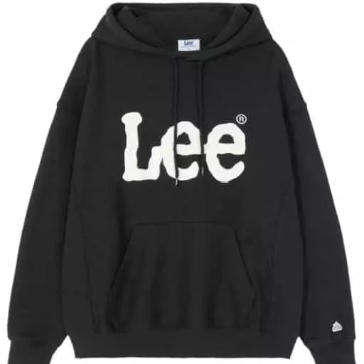 빅 트위치 리버스위브 기모 오버핏 후드티셔츠 블랙