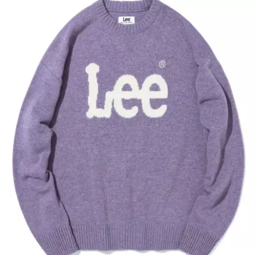 트위치로고 풀오버 니트 라벤더