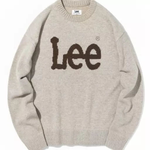 트위치로고 풀오버 니트 오트밀