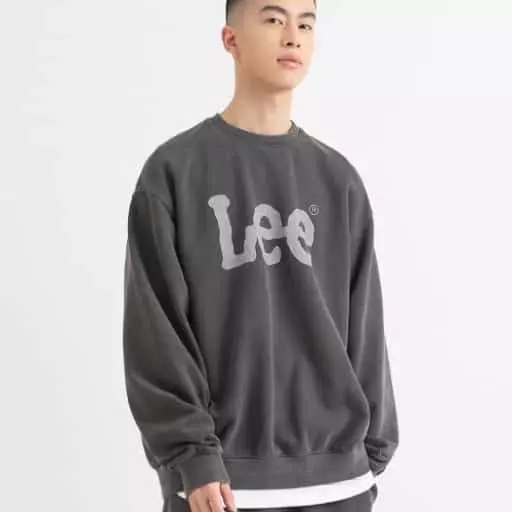 빅 트위치 루즈핏 맨투맨 차콜