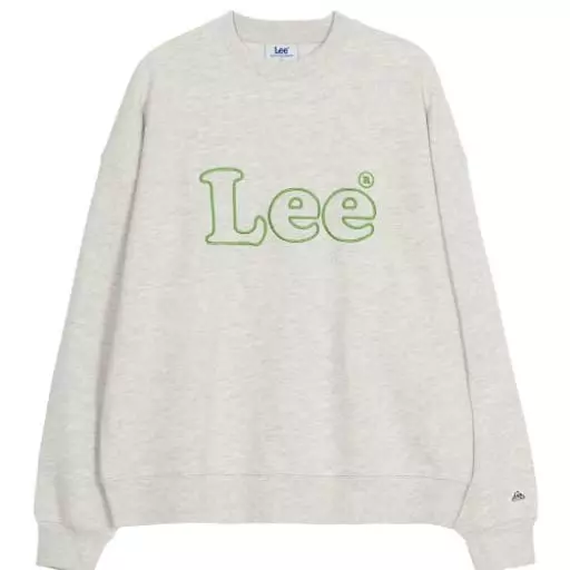 빈티지 로고 오버핏 맨투맨 오트밀