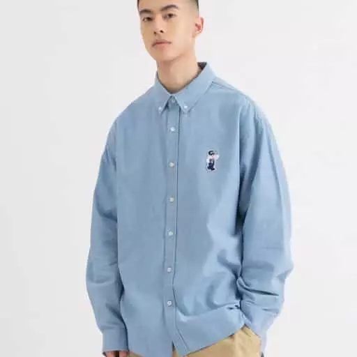 버디리 와펜 셔츠 블루