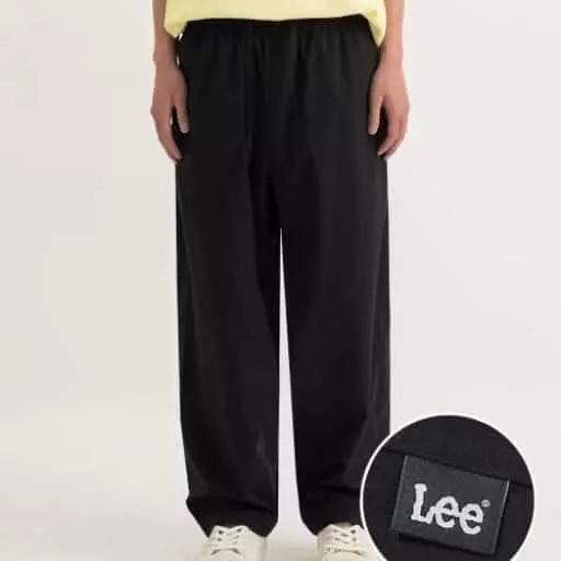 스트레치 와이드 밴딩 팬츠 블랙