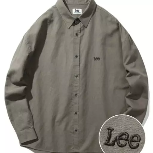 린넨 오버핏 셔츠 카키