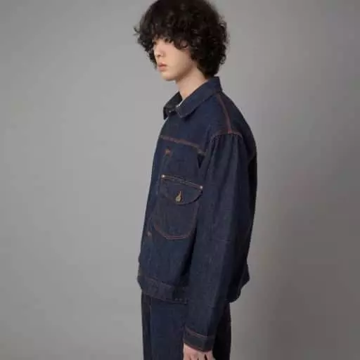 남성 카우보이 데님자켓 인디고 미디움