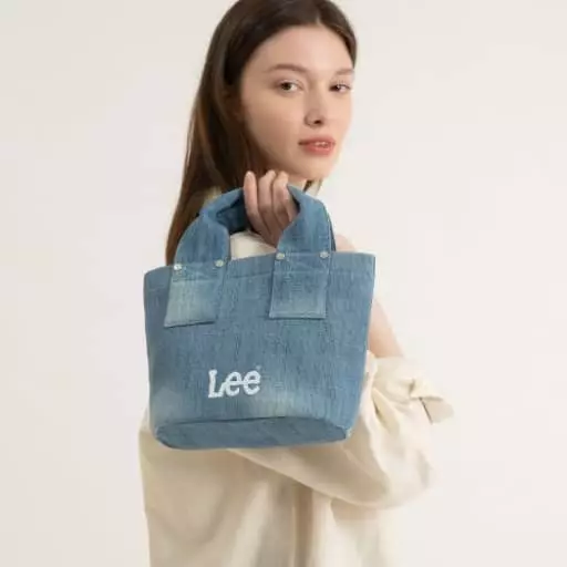 트위치 로고 미니 데님백 인디고 라이트