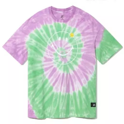 [Lee® x SMILEY®] 스마일리 여성 오버사이즈 타이다잉 반팔티셔츠 라벤더