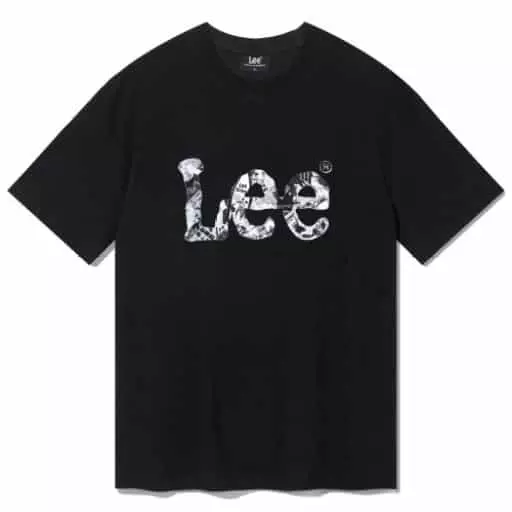 빈티지 페이퍼 트위치 로고 티셔츠 블랙