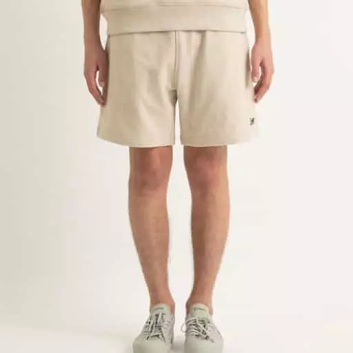 숏슬리브 셋업 스웻 쇼츠 베이지