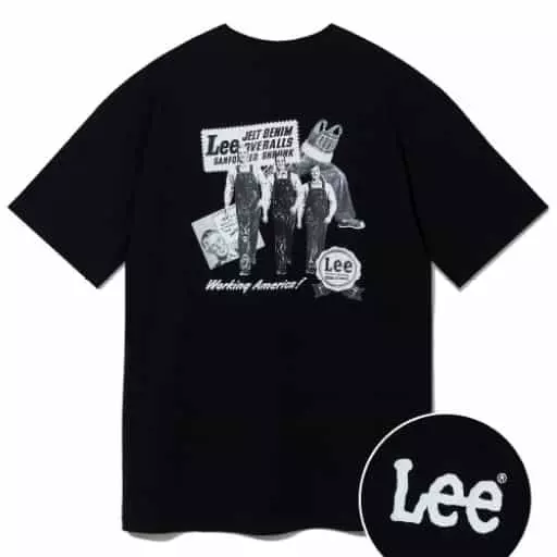 아카이브 그래픽 카우보이 티셔츠 블랙