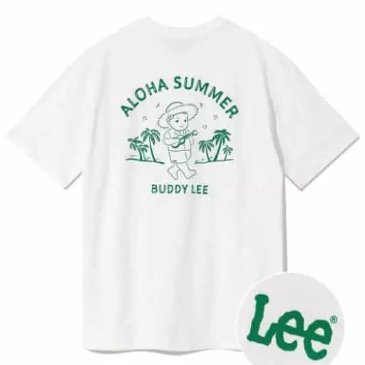 알로하 버디리 티셔츠 화이트