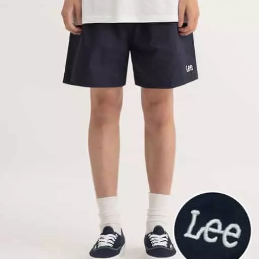 코튼 밴딩 쇼츠 네이비