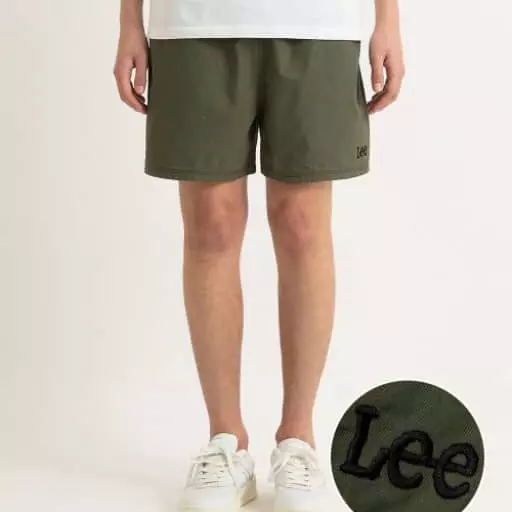 코튼 밴딩 쇼츠 카키