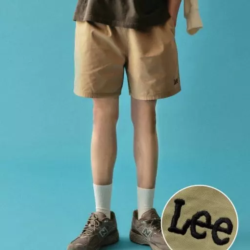 코튼 밴딩 쇼츠 베이지