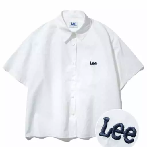 우먼즈 오버사이즈 하프 셔츠 화이트