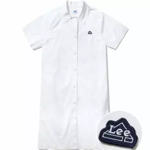 오버핏 셔츠 미디 원피스 화이트