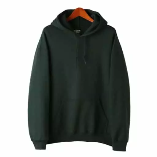 USA핏 무지 후드티 | 포레스트그린