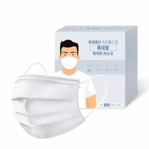 PWX 대형 화이트마스크 | 화이트 100매