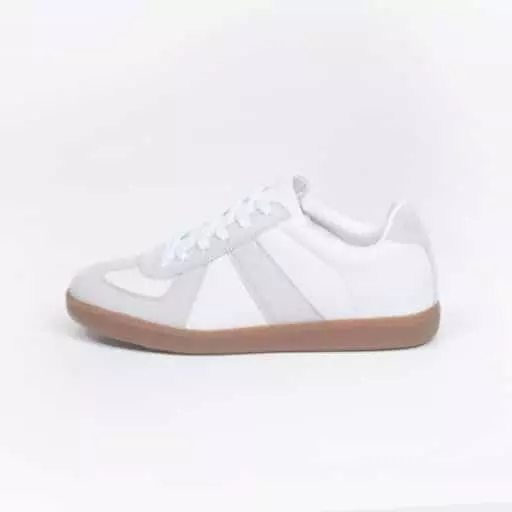 루이스 5.5cm 키높이 독일군 스니커즈 | 화이트