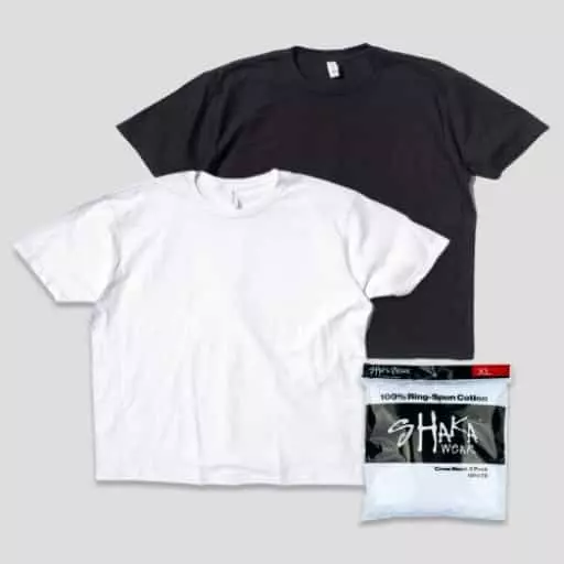 (3PACK) 4.3oz 링 스푼 코튼 반팔 티셔츠 | 블랙