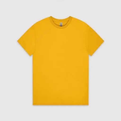 76000 ASIAN FIT 무지 반팔 티셔츠 골드