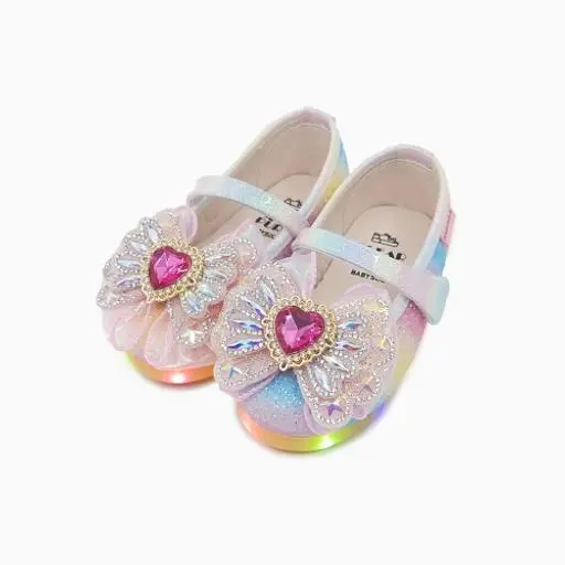 파스텔하트 LED 구두