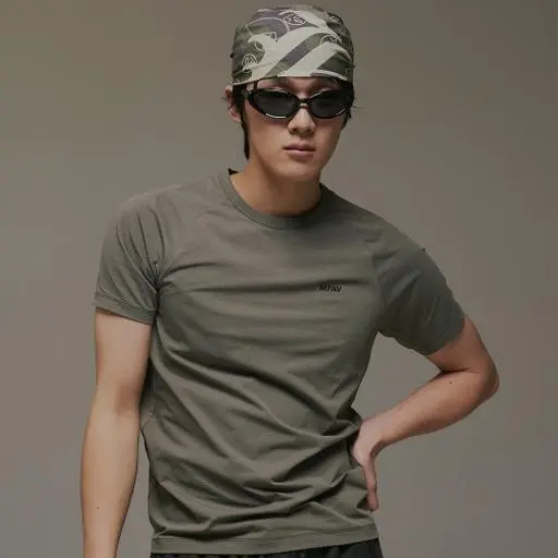 사이버 매쉬 머슬 숏슬리브 카키