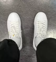 프레드페리 특유의 깔끔한 쉐입과 디자인,화이트/골드 컬러의 배치가 조화로운 프레드페