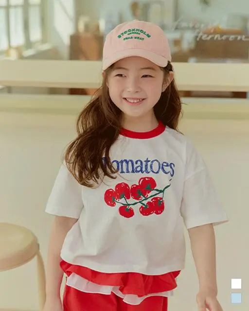 상큼 토마 링거 반팔 t