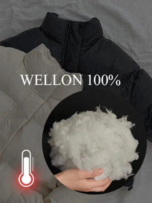 [오늘출발][웰론100%🔥겨울한파숏패딩] 웜무드 크롭패딩 (겨울아우터,겨울점퍼,겨울패딩,레더패딩,무광패딩,레더아우터,하이넥,스트링,집업패딩,도톰,보온,따뜻,한파대비,방한템)